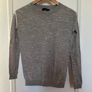 Asos petite embroidered cat elbow grey sweater 00